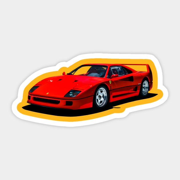 f40 Sticker by retroracing